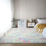 Nordic Grey White Kids Carpet Bedroom Fluffy Rugs Decoration Small Large Living Room