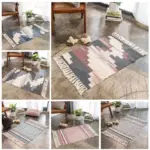 Nordic Handmade Tassel Cotton Tuft Woven Indian Rugs and Carpets