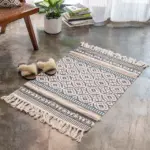 Nordic Handmade Tassel Cotton Tuft Woven Indian Rugs and Carpets