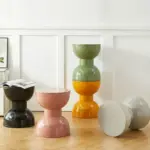 Nordic Hourglass Shape Stool Side Table