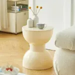 Nordic Hourglass Shape Stool Side Table
