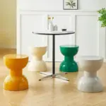 Nordic Hourglass Shape Stool Side Table