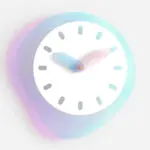 Nordic Irregular Silent Wall Clock for Study Room