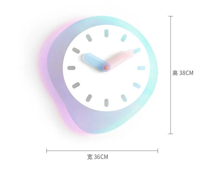 Nordic Irregular Silent Wall Clock for Study Room -