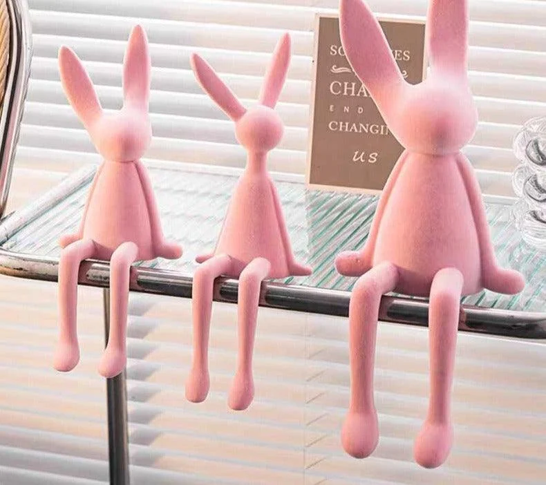 Nordic Klein Resin Rabbit Statues -