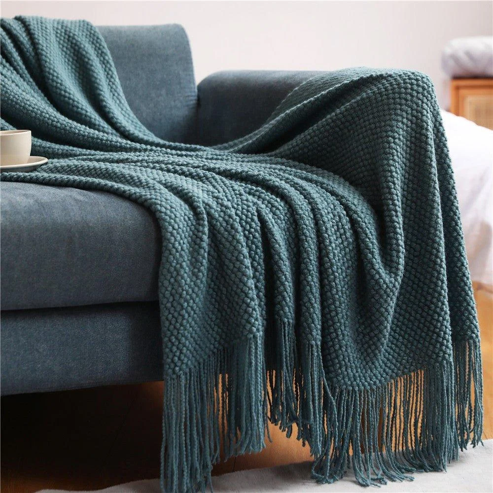 Nordic Knitted Blanket -