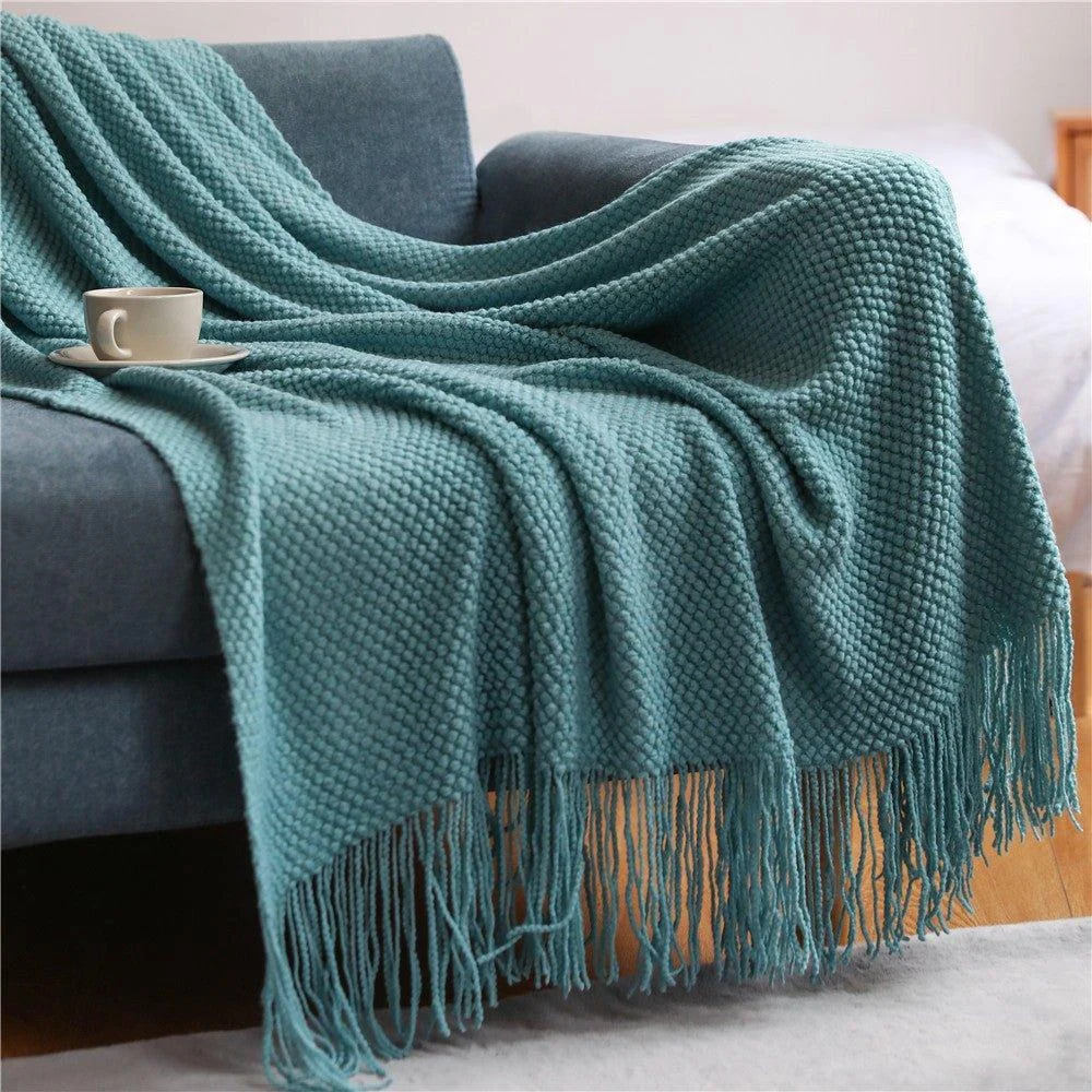 Nordic Knitted Blanket -