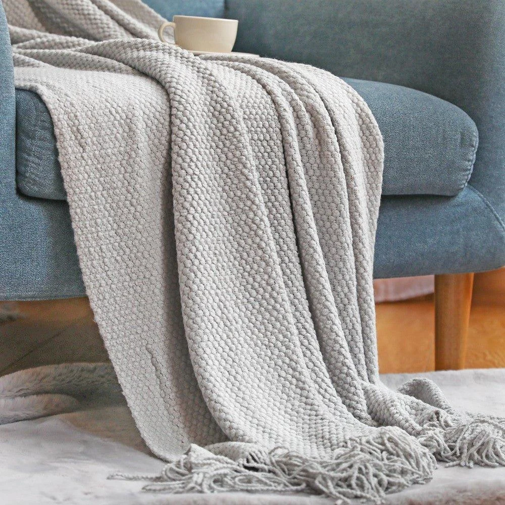 Nordic Knitted Blanket -