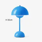 Nordic LED Table Lamp Rechargeable Flower Bud Mushroom Lighting Bedroom Decor
