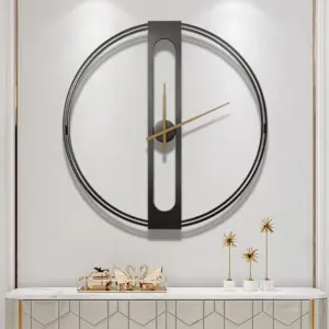 Nordic Large Silent Wall Clock for Living Room 20 Inches