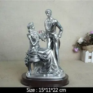 Nordic Love Couple Wedding Vintage Sculptures and Statues