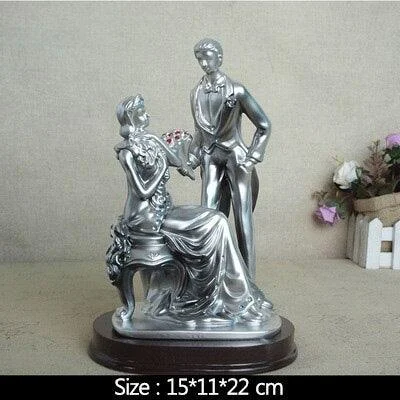 Nordic Love Couple Wedding Vintage Sculptures and Statues -