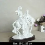 Nordic Love Couple Wedding Vintage Sculptures and Statues