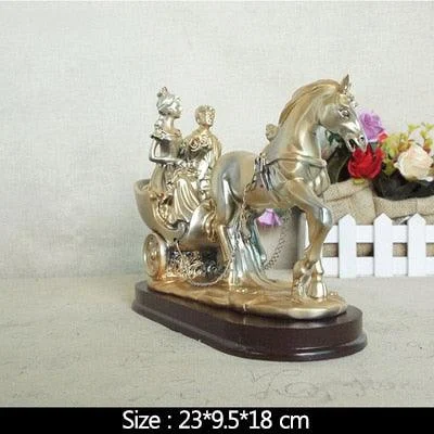 Nordic Love Couple Wedding Vintage Sculptures and Statues -