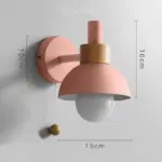 Nordic Macaroon Wall Mount Reading Lamp