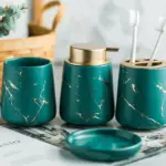 Nordic Marble 4 Piece Bathroom Set