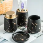 Nordic Marble 4 Piece Bathroom Set