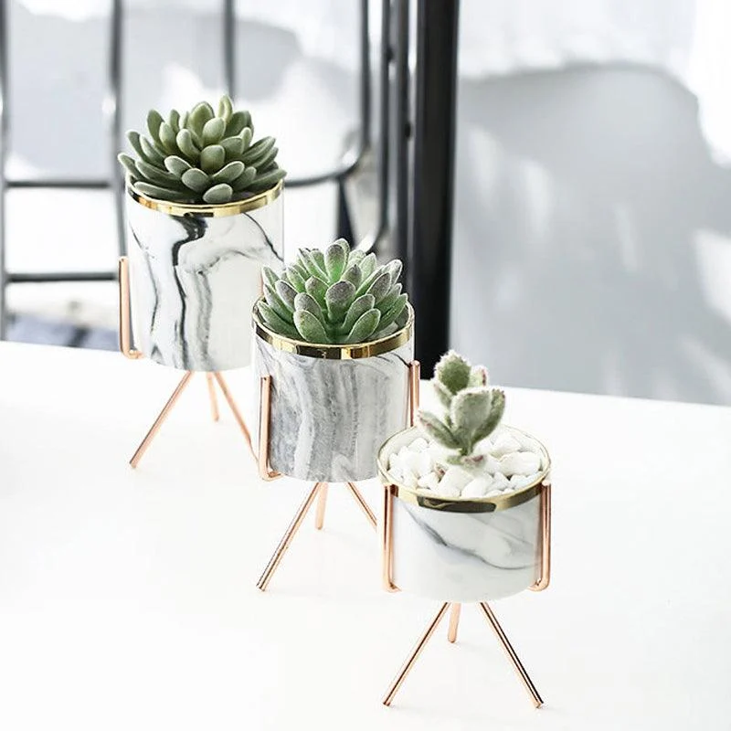 Nordic Marble Plant Pot -