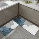 Nordic Marble Tiles Rugs Anti slip Mat for Floor Washable Carpet Living Room