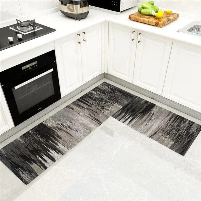 Nordic Marble Tiles Rugs Anti slip Mat for Floor Washable Carpet Living Room -