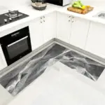Nordic Marble Tiles Rugs Anti slip Mat for Floor Washable Carpet Living Room