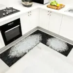 Nordic Marble Tiles Rugs Anti slip Mat for Floor Washable Carpet Living Room