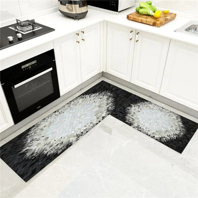 Nordic Marble Tiles Rugs Anti slip Mat for Floor Washable Carpet Living Room -