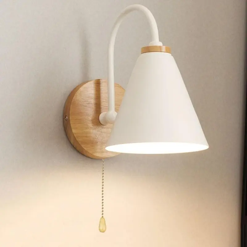 Nordic Metal Wood Wall Lamp