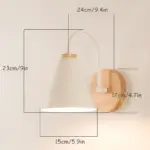 Nordic Metal Wood Wall Lamp