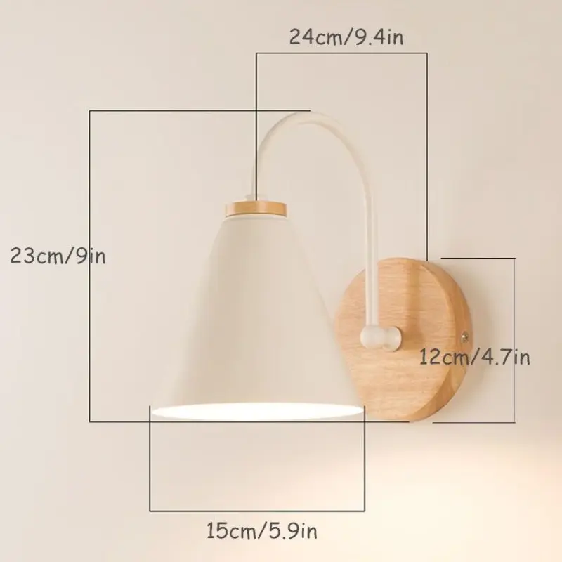 Nordic Metal Wood Wall Lamp