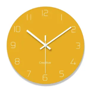 Nordic Minimalist Wall Clock - Bold Hands for Easy Visibility
