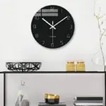 Nordic Minimalist Wall Clock Bold Hands for Easy Visibility
