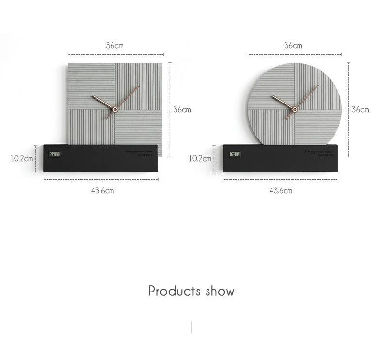 Nordic Minimalist Wall Clock for Home Office -