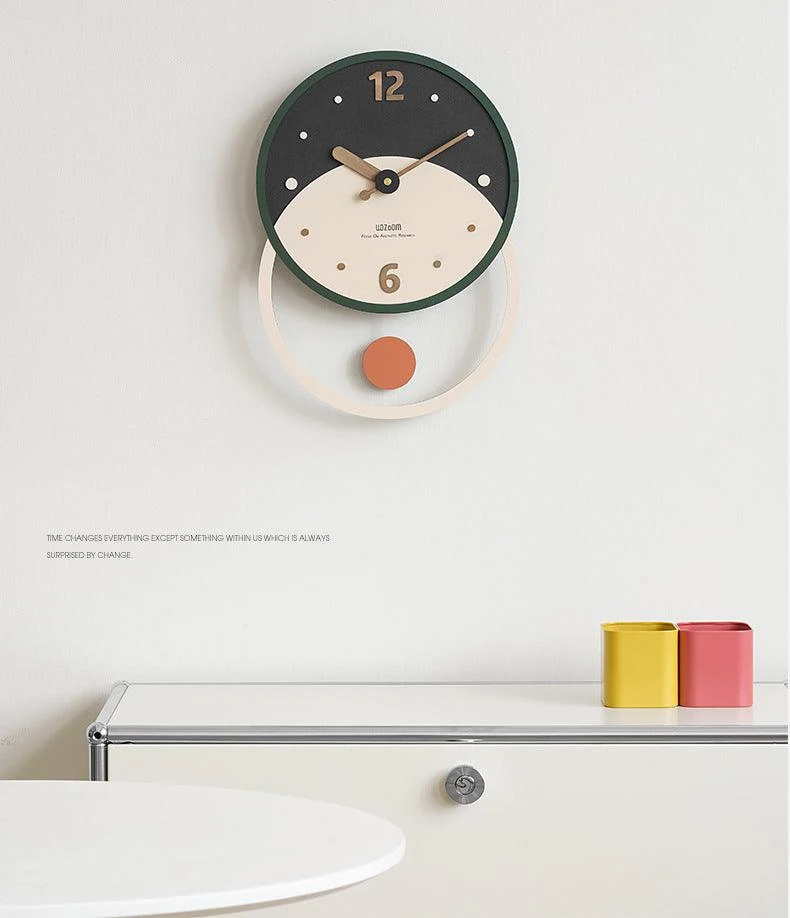 Nordic Minimalist Wall Décor Clock for Living Room -