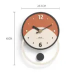 Nordic Minimalist Wall Decor Clock for Living Room