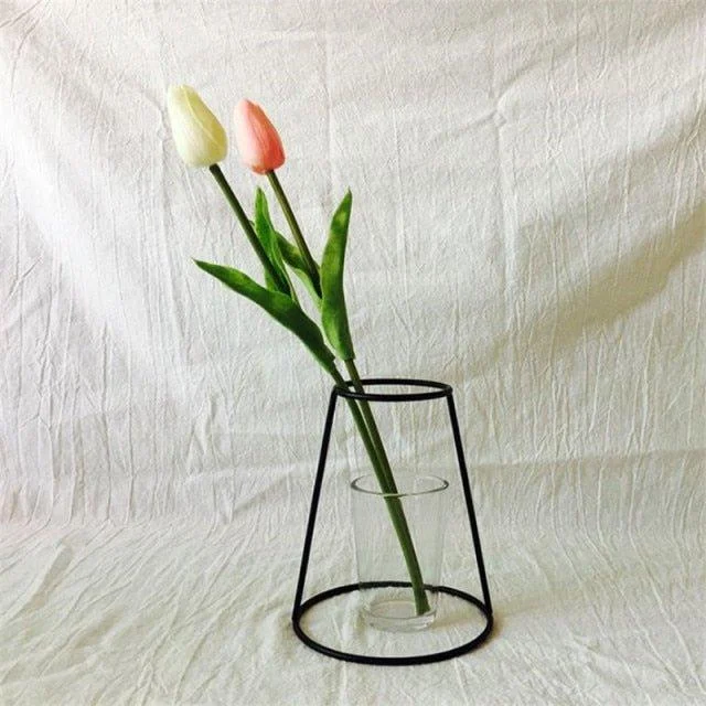 Nordic Minimalist Wire Vases -