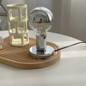 Nordic Mirrored Squiggle Table Lamp - 
