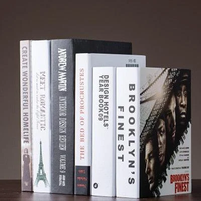 Nordic Modern Fake Book Display Sculptures and Statues Home Decorations -