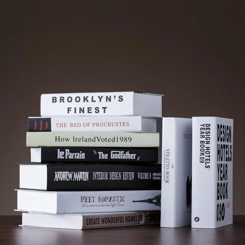 Nordic Modern Fake Book Display Sculptures and Statues Home Decorations -