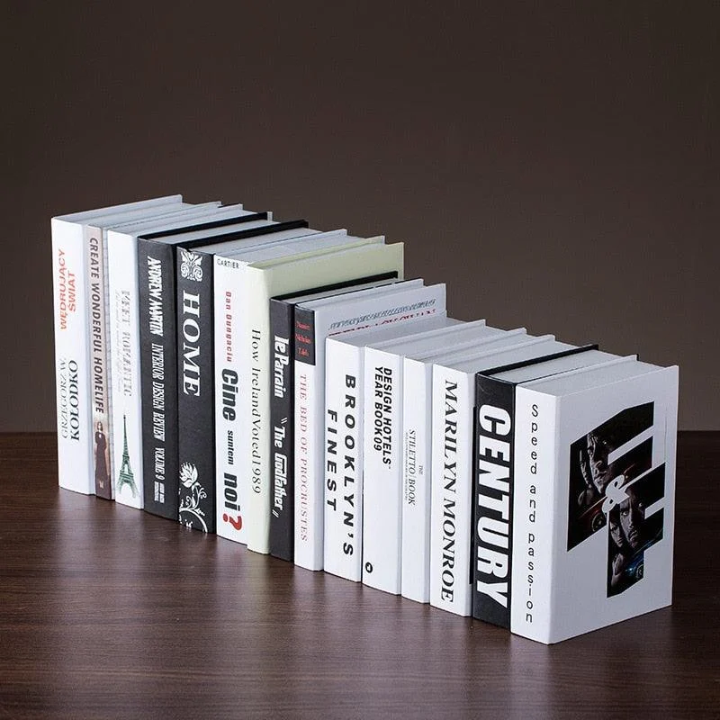Nordic Modern Fake Book Display Sculptures and Statues Home Decorations -