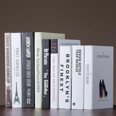 Nordic Modern Fake Book Display Sculptures and Statues Home Decorations -