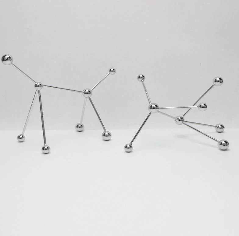 Nordic Modern Geometry Molecule Metal Home Decor Ornament -