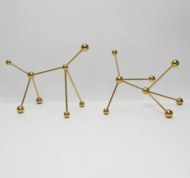Nordic Modern Geometry Molecule Metal Home Decor Ornament