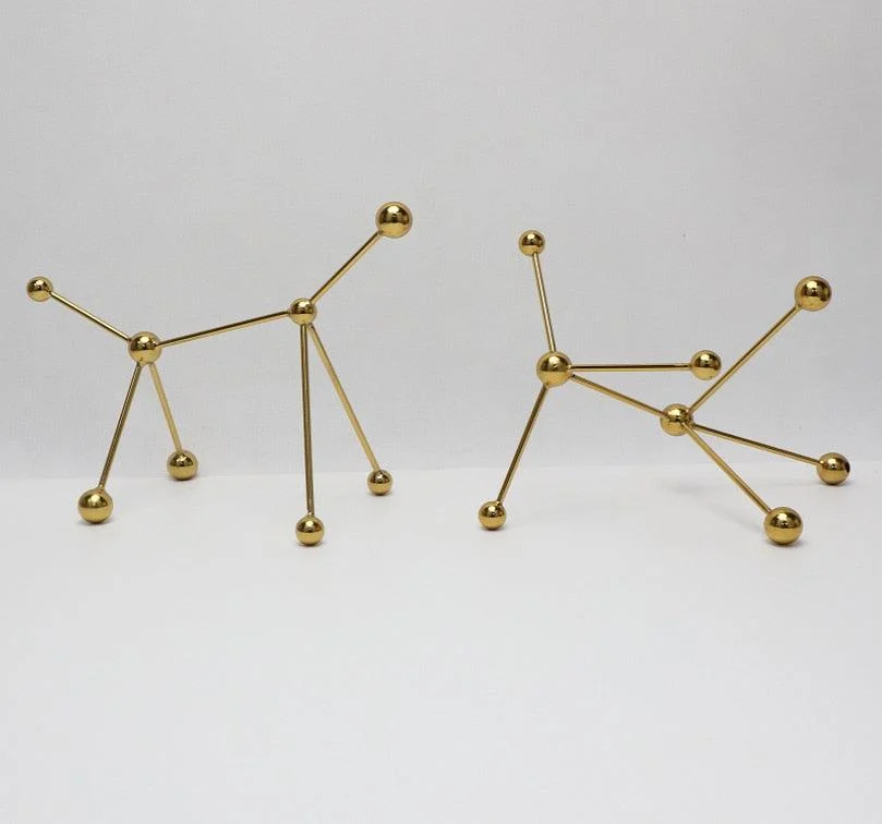 Nordic Modern Geometry Molecule Metal Home Decor Ornament -