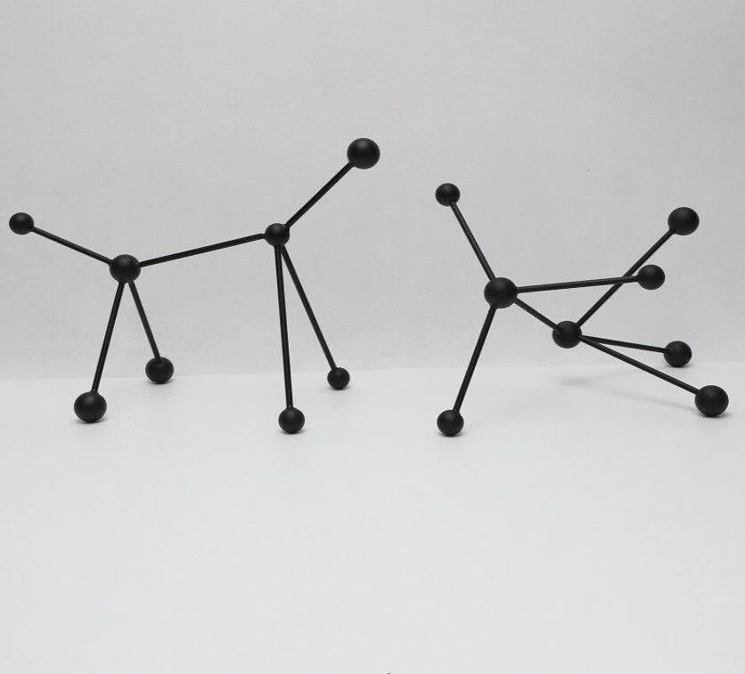 Nordic Modern Geometry Molecule Metal Home Decor Ornament -