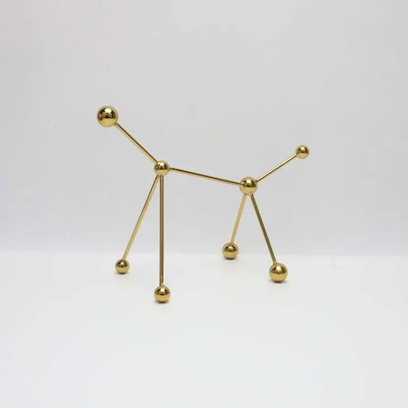 Nordic Modern Geometry Molecule Metal Home Decor Ornament