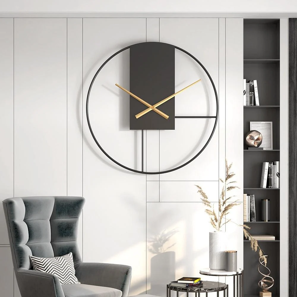 Nordic Modern Large Wall Clock for Livingroom 20 Inches -