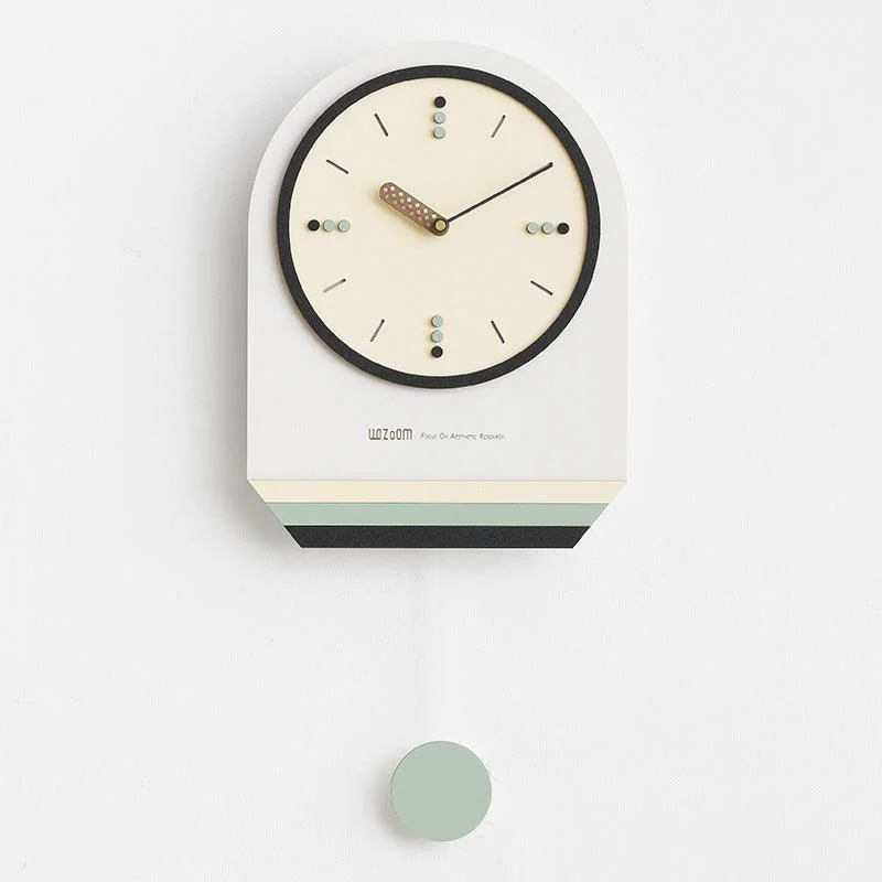 Nordic Modern Pendulum Wall Clock for Study Room -