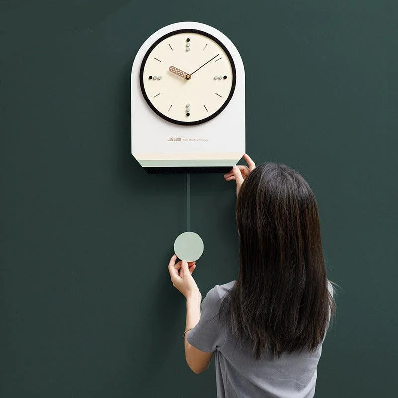 Nordic Modern Pendulum Wall Clock for Study Room -
