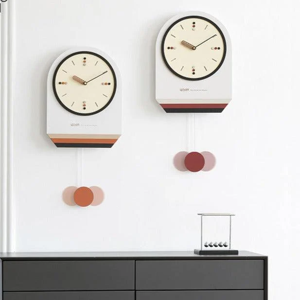 Nordic Modern Pendulum Wall Clock for Study Room -